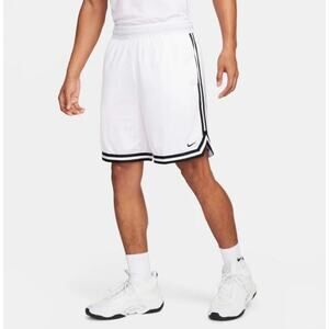 Nike DNA Men's Dri-FIT Basketball Shorts Elastic Waist FN2651-100 White Size L